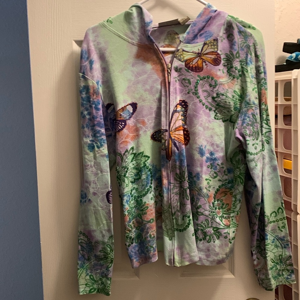 Decorative lightweight hoodie